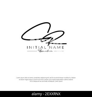 C R CR lettre initiale écriture manuscrite et logo de signature. Logo original du vecteur de beauté .mode, boutique, floral et botanique Illustration de Vecteur