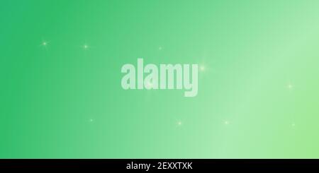 Vert menthe dégradé coloré fond lumineux avec étoiles reflets lumières. Format horizontal de l'illustration vectorielle Illustration de Vecteur