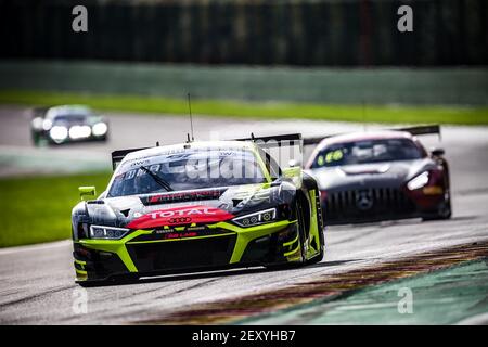 30 Vaxiviere Mathieu (fra), Mies Christopher (ger), Marschall Dennis, Audi Sport Team WRT, Audi R8 LMS GT3, action pendant les 2020 24 heures de Spa, 3e tour de la coupe d'endurance GT World Challenge Europe et du défi International GT du 22 au 25 octobre, 2020 sur le circuit de Spa-Francorchamps, à Stavelot, Belgique - photo Thomas Fenetre / DPPI Banque D'Images