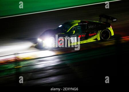 30 Vaxiviere Mathieu (fra), Mies Christopher (ger), Marschall Dennis, Audi Sport Team WRT, Audi R8 LMS GT3, action pendant les 2020 24 heures de Spa, 3e tour de la coupe d'endurance GT World Challenge Europe et du défi International GT du 22 au 25 octobre, 2020 sur le circuit de Spa-Francorchamps, à Stavelot, Belgique - photo Florent Gooden / DPPI Banque D'Images