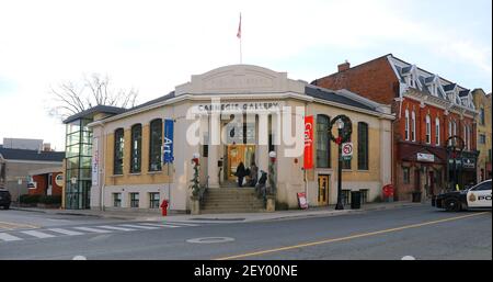 La bibliothèque Old Carnegie à Dundas, Ontario, Canada Banque D'Images