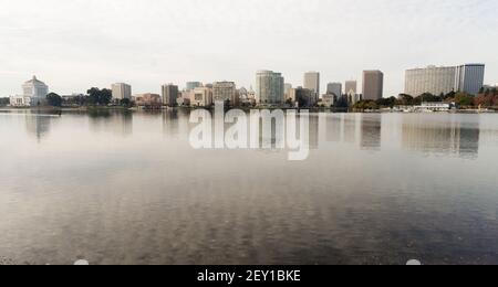 Oakland California centre-ville d'après-midi Ville Lake Merritt Banque D'Images