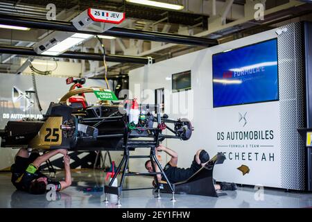 Mécanique mécaniciens équipe DS Techeetah, portrait pendant le CBMM Niobium Mexico City E-Prix 2020, 4ème tour du championnat de Formule E 2019-20, sur l'Autodromo Hermanos Rodriguez du 17 au 18 février, au Mexique - photo Germain Hazard / DPPI Banque D'Images