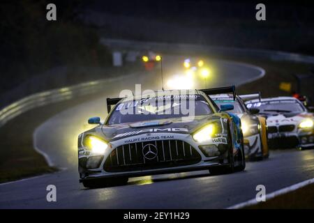 02 Haupt Hubert (ger), Buurman Yelmer (nld), Bastian Nico (ger), Piana Gabriele (ita), Mercedes-AMG Team HRT, Mercedes-AMG GT3, action pendant les 2020 24 heures de Nurburgring, sur le Nürburgring Nordschleife, du 24 au 27 septembre 2020 à Nurbug, Allemagne - photo Clément Marin / DPPI Banque D'Images