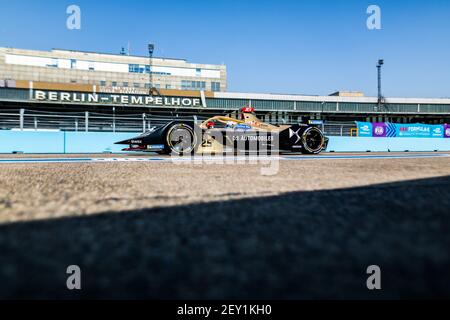 25 VERGNE Jean Eric (FRA), Spark-DS automobiles DS E-TENSE FE20, DS Techeetah, action pendant le E-Prix II 2020 de Berlin, 8e tour du championnat de Formule E 2019-20, sur le circuit de rue de l'aéroport de Tempelhof du 8 au 9 août, à Berlin, Allemagne - photo Germain Hazard / DPPI Banque D'Images