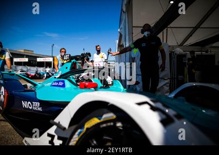 Lors du E-Prix I de Berlin 2020, 7e tour du championnat de Formule E 2019-20, sur le circuit de rue de l'aéroport de Tempelhof du 5 au 6 août, à Berlin, Allemagne - photo Germain Hazard / DPPI Banque D'Images