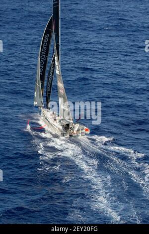 Boris Herrmann (ger) naviguant sur l'Imoca SeaExplorer - Yacht Club de Monaco pendant le Vendée Globe 2020-2021, 9e édition de la course de yacht solo non-stop autour du monde, le 15 janvier 2021 à Recife, Brésil - photo Newman Homrich/ DPPI Banque D'Images