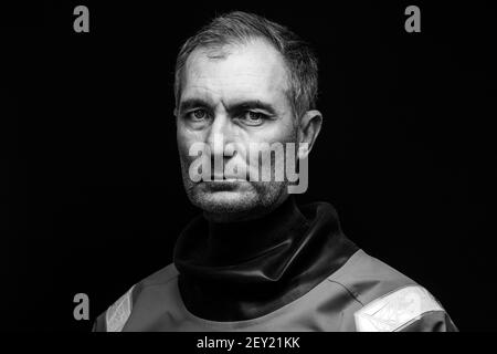 Jérémie Beyou (fra), Charal, studio de tournage pour Musto vêtements de voiles avant le Vendée Globe 2020 le 29 octobre 2020 à les Sables d'Olonne, France - photo Vincent Curutchet / DPPI Banque D'Images