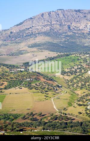 De haut dans le village maroc et constructions Banque D'Images