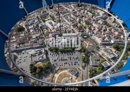 Epernay, France, Champagne, montgolfière Banque D'Images