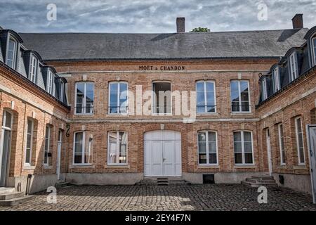 Epernay, France, Champagne, montgolfière Banque D'Images