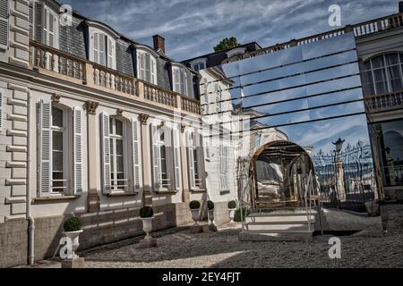 Epernay, France, Champagne, montgolfière Banque D'Images