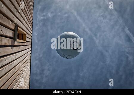 Epernay, France, Champagne, montgolfière Banque D'Images