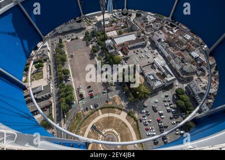 Epernay, France, Champagne, montgolfière Banque D'Images