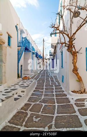 Dans l'île de grèce antorini europe vieux Banque D'Images