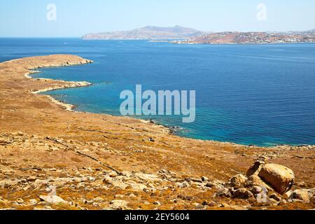 Célèbre dans delos grèce l'Acropole historique Banque D'Images