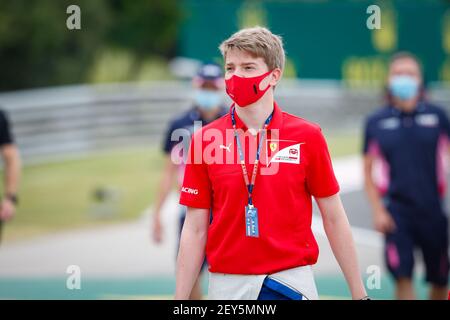 21 Shwartzman Robert (rus), Prema Racing, Dallara F2 2018, portrait lors de la 3ème partie du Championnat de Formule 2 2020 de la FIA du 17 au 19 juillet 2020 sur la Hungaroring, à Budapest, Hongrie - photo Antonin Vincent / DPPI Banque D'Images