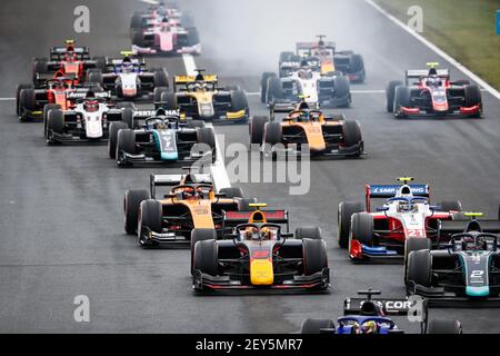 08 Daruvala Jehan (ind), Carlin, Dallara F2 2018, action lors de la 3ème manche du Championnat de Formule 2 2020 de la FIA du 17 au 19 juillet 2020 sur la Hungaroring, à Budapest, Hongrie - photo Antonin Vincent / DPPI Banque D'Images