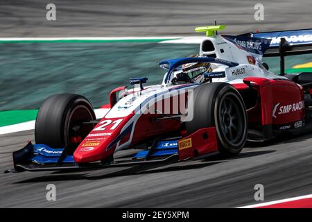 21 Shwartzman Robert (rus), Prema Racing, Dallara F2 2018, action lors de la 6ème manche du Championnat de Formule 2 2020 de la FIA du 14 au 16 août 2020 sur le circuit de Barcelone-Catalunya, à Montmelo, près de Barcelone, Espagne - photo Diederik van der Laan / Dutch photo Agency / DPPI Banque D'Images