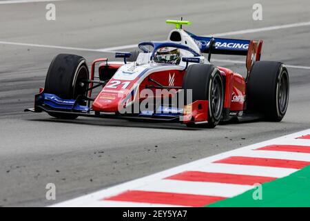 21 Shwartzman Robert (rus), Prema Racing, Dallara F2 2018, action lors de la 6ème manche du Championnat de Formule 2 2020 de la FIA du 14 au 16 août 2020 sur le circuit de Barcelone-Catalunya, à Montmelo, près de Barcelone, Espagne - photo Xavi Bonilla / DPPI Banque D'Images