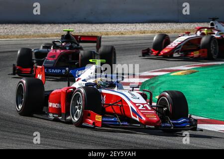 21 Shwartzman Robert (rus), Prema Racing, Dallara F2 2018, action lors de la 6ème manche du Championnat de Formule 2 2020 de la FIA du 14 au 16 août 2020 sur le circuit de Barcelone-Catalunya, à Montmelo, près de Barcelone, Espagne - photo Diederik van der Laan / Dutch photo Agency / DPPI Banque D'Images