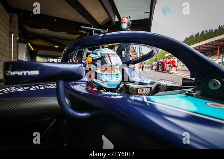 01 VIP Juri (est), Dams, Dallara F2 2018, lors de la 7e manche du Championnat de Formule 2 2020 de la FIA du 28 au 30 août 2020 sur le circuit de Spa-Francorchamps, à Stavelot, près de Liège, Belgique - photo Sebastian Rozendaal / Agence néerlandaise de photo / DPPI Banque D'Images