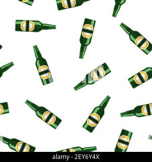 bière en bouteille lager Illustration de Vecteur