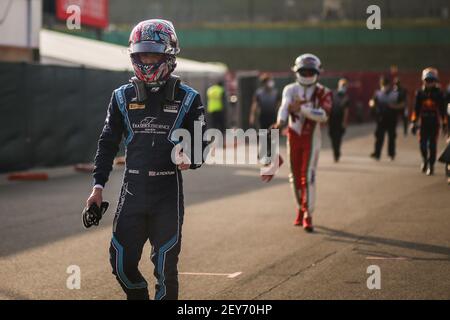 Ticktum Daniel (gbr), Dams, Dallara F2 2018, portrait, ambiance pendant la 9ème partie du Championnat de Formule 2 2020 de la FIA du 11 au 13 septembre 2020 sur l'Autodromo Internazionale del Mugello, à Scarperia e San Piero, près de Florence, Italie - photo Sebastian Rozendaal / Dutch photo Agency / DPPI Banque D'Images