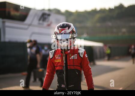 Ilott Callum (gbr), Uni-Virtuosi, Dallara F2 2018, portrait, ambiance pendant la 9ème partie du Championnat de Formule 2 2020 de la FIA du 11 au 13 septembre 2020 sur l'Autodromo Internazionale del Mugello, à Scarperia e San Piero, près de Florence, Italie - photo Sebastian Rozendaal / Dutch photo Agency / DPPI Banque D'Images