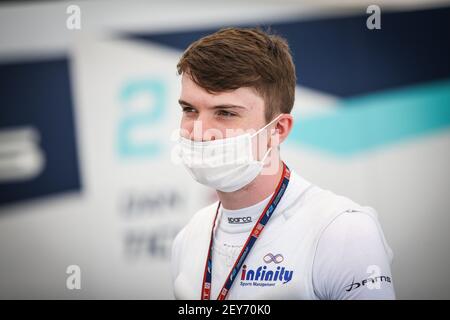 Ticktum Daniel (gbr), Dams, Dallara F2 2018, portrait, ambiance pendant la 9ème partie du Championnat de Formule 2 2020 de la FIA du 11 au 13 septembre 2020 sur l'Autodromo Internazionale del Mugello, à Scarperia e San Piero, près de Florence, Italie - photo Sebastian Rozendaal / Dutch photo Agency / DPPI Banque D'Images