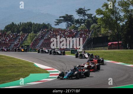 01 VIP Juri (est), Dams, Dallara F2 2018, action lors de la 9ème partie du Championnat de Formule 2 2020 de la FIA du 11 au 13 septembre 2020 sur l'Autodromo Internazionale del Mugello, à Scarperia e San Piero, près de Florence, Italie - photo Diederik van der Laan / Dutch photo Agency / DPPI Banque D'Images