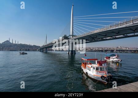 Corne d'Or à Istanbul, Turquie Banque D'Images