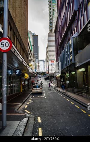 AUCKLAND, NOUVELLE-ZÉLANDE - 07 mars 2018 : photos de la ville d'Auckland en Nouvelle-Zélande pendant une journée ensoleillée d'été Banque D'Images