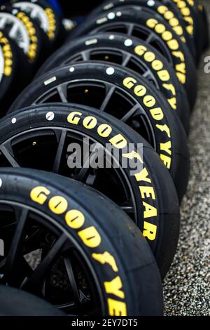 Good Year tire, pneu, lors de la course de Hongrie WTCR 2020 de la FIA, 4e manche de la coupe mondiale de voiture de tourisme 2020 de la FIA, sur la Hungaroring, du 16 au 18 octobre 2020 à Mogyoród, près de Budapest, Hongrie - photo Xavi Bonilla / DPPI Banque D'Images