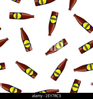 bière en bouteille lager Illustration de Vecteur
