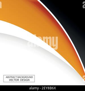 Modèle web abstrait lignes noires et orange sur fond blanc - illustration vectorielle Illustration de Vecteur