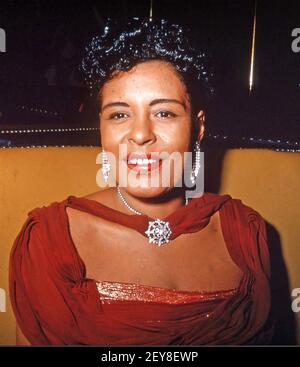 BILLIE HOLIDAY (1915-1959) chanteur de jazz américain vers 1950. Photo: BIPS Banque D'Images