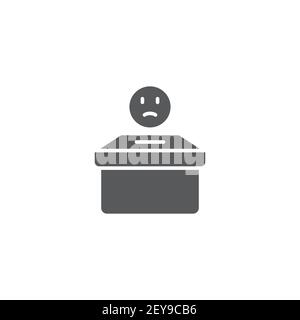 cadre de plainte icône de style linéaire signe pour le concept mobile et les commentaires de conception web sont simples Illustration de Vecteur