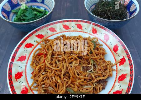 Mie Goreng Buntut, Oxtail Fried Noodle, Imperial Food, Jakarta, Indonésie Banque D'Images