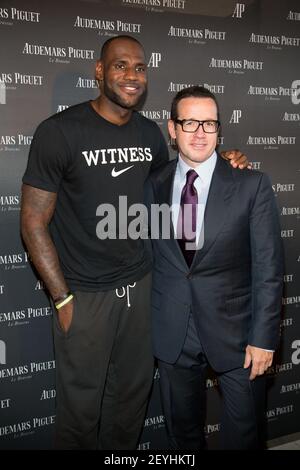 LeBron James et Audemars Piguet PDG Fran ois Henry