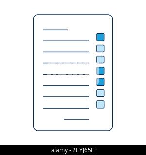 Liste de contrôle des tests médicaux pour la vaccination contre la COVID-19. Un modèle d'affiche médicale dans les tons de bleu. Illustration vectorielle isolée sur fond blanc Illustration de Vecteur