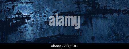 Métal rouillé bleu. Arrière-plan de texture Banque D'Images