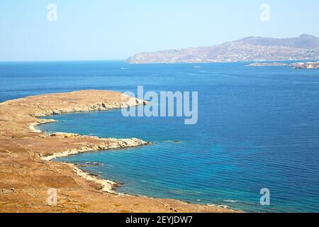 Célèbre dans delos grèce historidycal acropole et site Banque D'Images