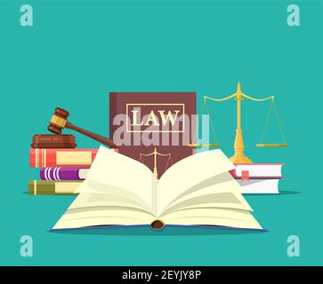 Icône de l'ensemble droit et justice, Illustration de Vecteur