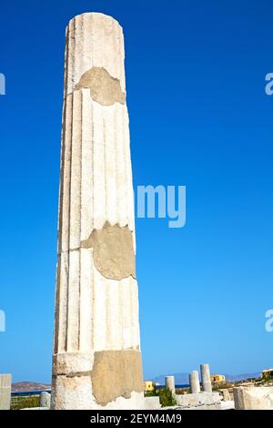 Archéologie grèce l'ancien site de ruine Banque D'Images