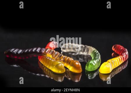 Vers Jelly colorés Banque D'Images
