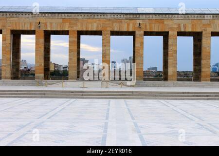 Anitkabir - mausolée de Mustafa Kemal Ataturk, le premier président turc, dans la capitale de la Turquie, Turquie, Ankara, Banque D'Images