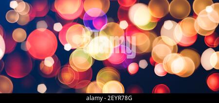 Arrière-plan de texture bokeh contrastée et colorée Banque D'Images
