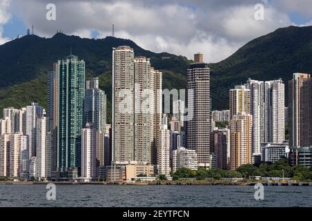 Logement privé de Hong Kong - Ouest Banque D'Images