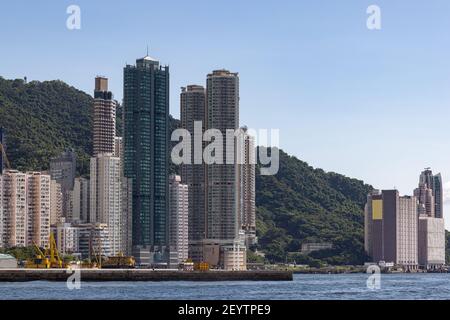 Logement privé de Hong Kong - Ouest Banque D'Images